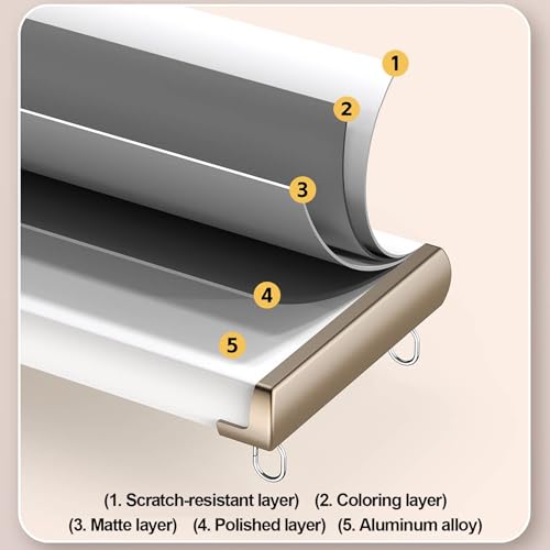 Rail de rideau double robuste coulissant silencieux pour plafond - 7