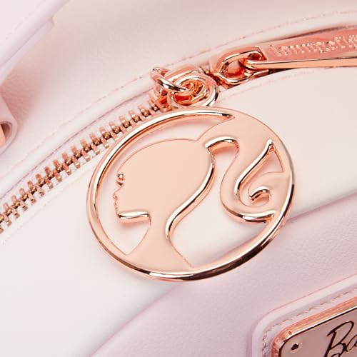 Loungefly Barbie Rose Gold Logo Convertible Backpack: Chic Style on the Go!3