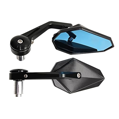 Rétroviseur de moto chromé à grand miroir pour une sécurité maximale