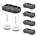 Produktbild Wagner QuickClick® Stuhlgleiter 4er-Set zum Anschrauben, für Freischwinger mit Rundrohr - 4X Basis + 8X Schraube+Gleiteinsatz austauschbar - Wollfilz Ultrasoft - 62 x 30 mm - Made in DE - 15831500