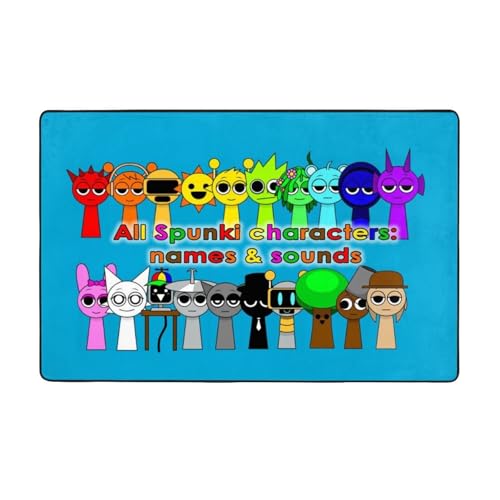 ���O�X�v�����L�[ Sprunki (13) �J�[�y�b�g �L�����N�^�[ ����~�� �ӂ�ӂ픧�G�� ���O ���O�}�b�g �􂦂� ���� �R�� �h�L ���Ή� �Q���̑��� �� �~�Ή� �M�t�g 100 × 150 Cm