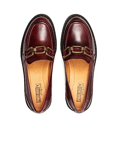 Image of PIKOLINOS Aldaya W6P3742 Women's Loafers - Premium Calfskin Leather Slip-On - Lightweight Comfort, Removable Insole, Medium & Wide Width Ergonomic Everyday Support