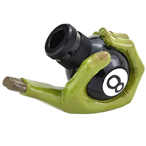 Lunsom 8 Ball Shifter Knob Green Hand Car Transmission Shift Stick Handle Head Fit Automatic Manual Vehicle #TOP5