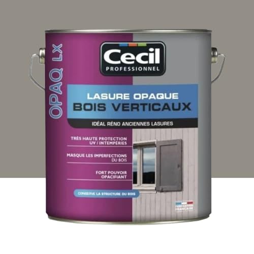 CECIL OPAQ LX Lasure opaque Titane 5 L