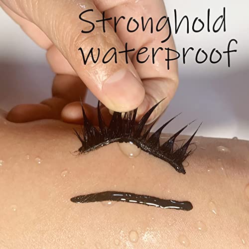Black Eyelash Glue For False Lashes Super Strong Hold Lash Glue Latex-Free Suitable For Sensitive Eyes Waterproof Lashes Glue 0.176 Oz Black (1 Pack) #TOP4