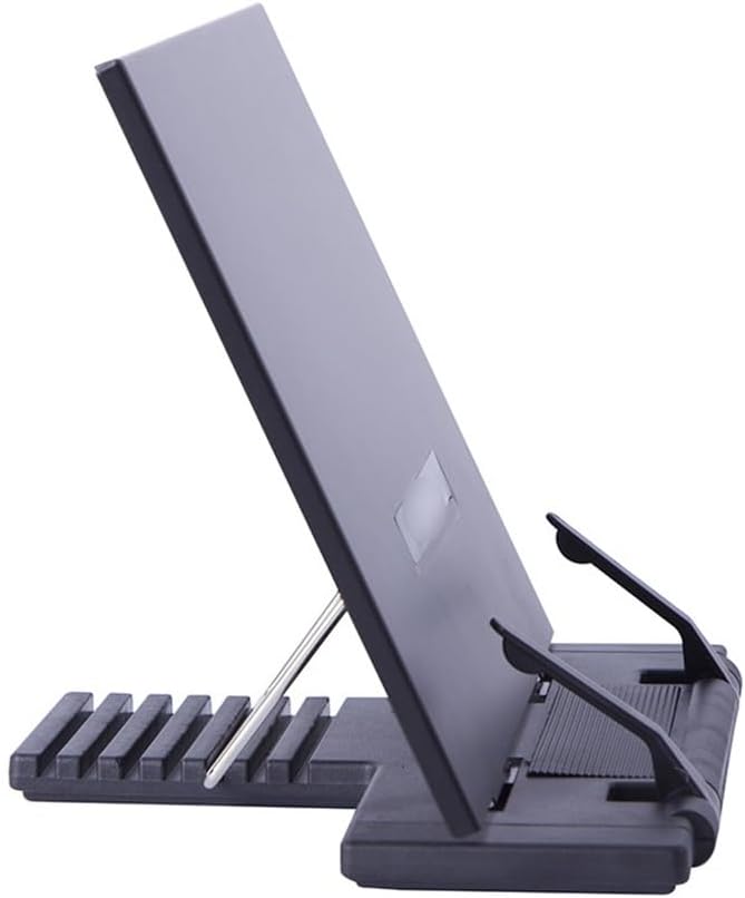 Bookshelf with Page Paperclip Adjustable Foldable Reading Shelf Textbook Recipe