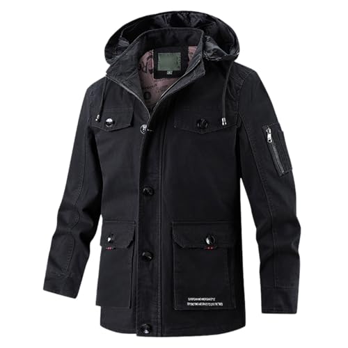 Chaqueta militar para hombre abrigo cómodo contra el frío y viento invernal