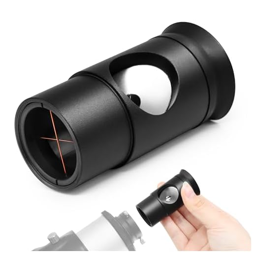 Astromania 1.25Inch Metal Collimating Cheshire Eyepiece Without Laser for Newtonian Reflector Telescope - Short Version
