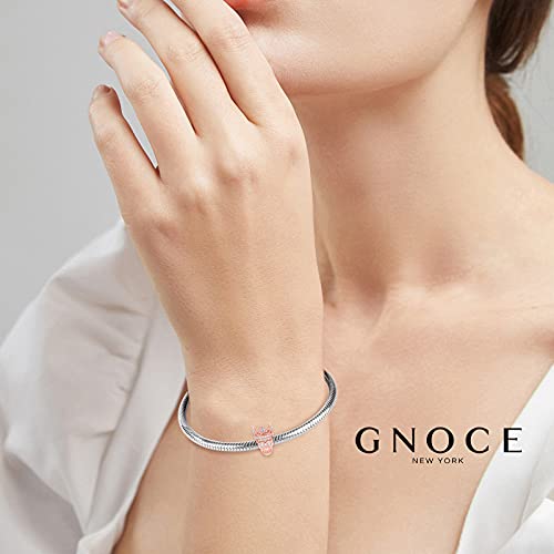Image of GNOCE Skull Pendant Charm Silver Dangle Charms Bead fit Bracelet /Necklace Jewelry Gift for Women Men