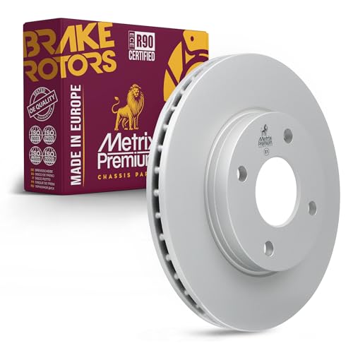 Metrix Premium Chassis Parts 258 mm Coated Brake Rotor Fits Ford Focus