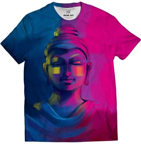 Image of STAND OUT All Over Printed Shiva, Krishna, Hanuman Hindu Gods T-Shirts