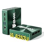 BMAX Win11 Pro Mini PC Intel Core i5-8257U(Max 3.9GHz, 4C/8T, Migliore di 3500U/N97),16GB DDR4 512GB NVMe SSD Mini Desktop Computer,4K@60Hz DP HDMI Dual Display WiFi 6/BT5.2/USBx4, Ufficio/Casa/Scuola