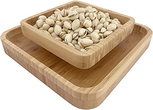 Pistachio Snack Bowl, Double Dish Holder Bowl Pedestal And Sunflower Seed Nut Bowl With Shell Storage, Magnetic Holder To Hold Together, 9.45 X 9.45 X 2.76 Gute Kitchen #TOP5