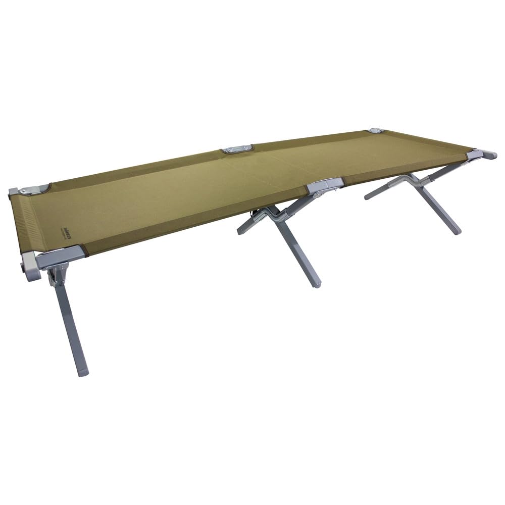 Dönges Feldbett Standard (Faltbett Feldliege Gästebett Klappbett Notbett Ruheliege Bett Betten Wasserbett) Abmessung: 198 x 68 x 46 cm/Packmaß L x B x H: 97 x 20 x 18 cm/Belastbarkeit: 200 kg