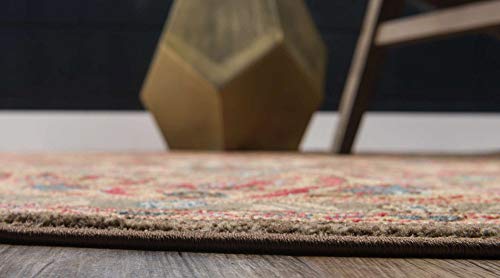 Tapete decorativo rectangular 100x160 cm en beige miniatura 4