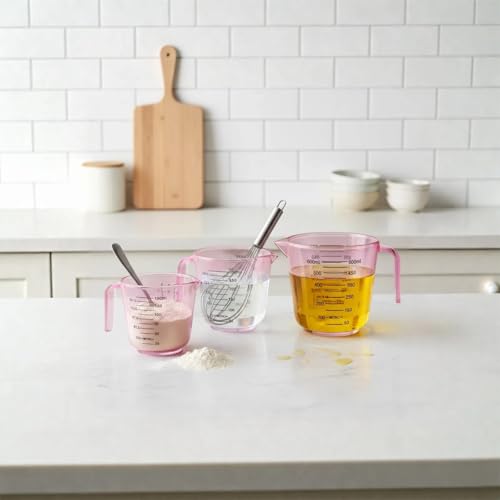 Set de Vasos Medidores Rosados 3 piezas 150ml-600ml miniatura 3