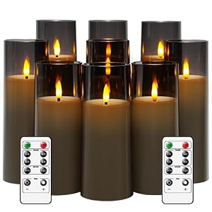 Flickering Flameless Candles Battery Operated with...