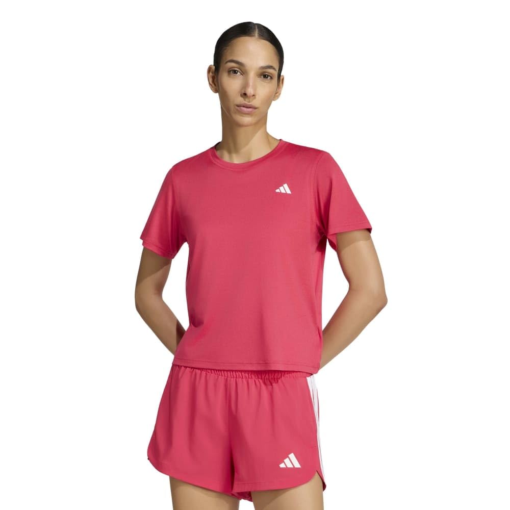 adidas Women's Workout Essentials Crew Neck Shirt, Power Pink, XL