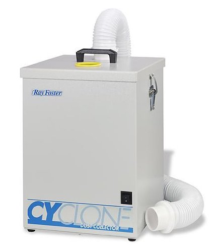 The Deluxe Cyclone Dust Collector - Ray Foster One HP motor, 112 cubic feet per minute (CFM) Dust Collector w/2-1/2" x6' Hose