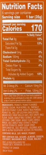 Miniatura 4 de Trader Joes Paquete de barras de granola con revestimiento y rociado de mantequilla de maní con maní y patatas fritas de arroz con kit Kokobunch -