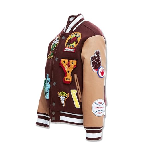 Jordan Craig Boys Empire City Varisty Jacket (Ruby)2