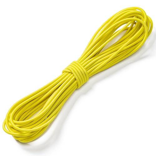 Elastic Bungee Cord, 1/8" x 50' Heavy Duty Bungie Cord(Bright Yellow)
