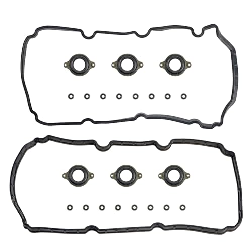 Image of Valve Cover Gasket with Spark Plug Tube Seals Compatible with Honda Acura Vehicle Accord Crosstour Odyssey Passport Pilot Ridgeline MDX RDX RLX TLX 2013-2021, Replace#0362072