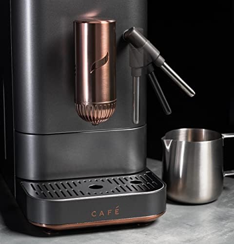 Café Affetto Automatic Espresso Machine + Milk Frother | Built-In & Adjustable Espresso Bean Grinder | One-Touch Brew in 90 Seconds | Matte Black, 1.2 Liter, (C7CEBBS3RD3) - Image 6