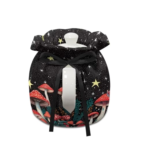 Image of Red Mushroom Teapot Cozy Tea Pot Dust Cover Teapot Insulation Cover Decorative Teapot Cover Kettle Protective Kitchen Accessory for Hotel Restaurant Tea Party