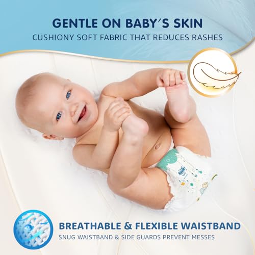 Image of Amazon Brand - Supples Super Comfort Baby Diaper Pants | Small (4-8 kg), 70 Count | Dermatologically tested, Ultra-Thin, Soft & Breathable | Wetness Indicator, Anti-Leak, All-Night Absorbency