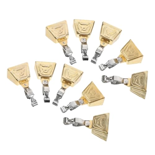 KOMBIUDA Fishing Rod Bite Alarm 10pcs Fishing Alarm Bells for Poles Easy to Attach