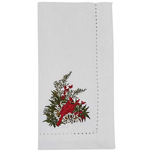 Servilletas Bordadas Cardinal Blanco Pack x4 miniatura 1