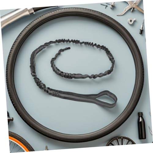 Correa retráctil para bicicleta: remolque elástico de montaña con asa cómoda 5