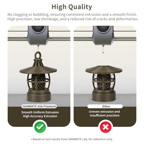 Image of iSANMATE 3D Printer Filament ASA Champagne Gold, UV & Weather Resistant ASA Filament Perfect for Outdoor Functional Parts, for Bambu Lab 3D Printers,AMS,AMSLite, 1kg Spool (2.2lbs)