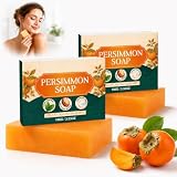 Kaki Seife, Persimmon Soap – Handgemachte Deodorierende Seife für Männer & Frauen | Festes...