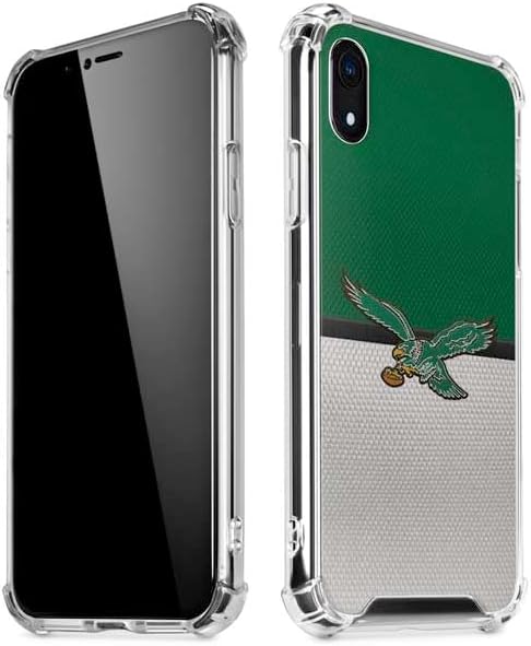 Skinit Clear Phone Case Compatible with iPhone XR - Officially Licensed NFL Philadelphia Eagles Camo Design