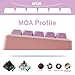Tsungup MOA Profile Keycaps,PBT Cute Rainbow Candy Keycaps 126 Keys Dye-Sublimation Custom Keycap Set with Keycap Puller for Cherry Gateron MX Swithes Mechanical Keyboards