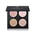 Tanali Contour Highlighter Powder Palette -4 Color Matte Glitter Foundation Face Makeup Compact Set (#2)