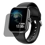 Synvy Privacy Screen Protector Film, compatible with RUNDOING 1.54'' Smartwatch smart watch Anti Spy Guard Sticker [ Not Tempered Glass Protectors ], Black