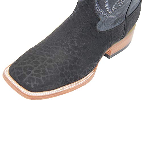 Mens Genuine Leather Square Toe Cowboy Western Boot3