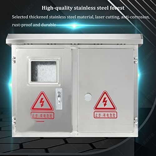 Caja de conexiones eléctrica Caja Eléctrica De Acero Inoxidable For Exteriores, Caja De Distribución Fotovoltaica Trifásica Con Placa De Montaje, Caja De Proyecto Con Bisagra Reforzada, Caja Eléctrica