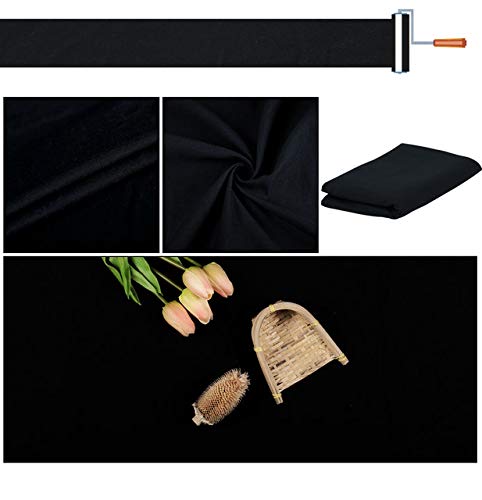 Image of GiftMax 8x12 FT Black Backdrop for Photography - Studio Photo Background for Video, Portrait & Product Shoots (Black)