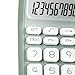 Generic Handheld Mute Mechanical Calculator 12 Digits 14.8x9.3cm Ergonomic 18 Degree Tilt Screen for Office Market Versatile Sturdy, Green