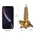 BRASSTAR Brass Feng Shui Statue Dragon Turtle Wenchang Pagoda Home Office Decoration Attract Academic and Career Luck Education Tower Figurine Gift for Collection PTZY051
