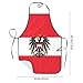 QIPVEKR Austrian Coat of Arms Eagle Flag Aprons For Women With Pockets, Adjustable Waterproof Kitchen Apron for Cooking, Baking & BBQ