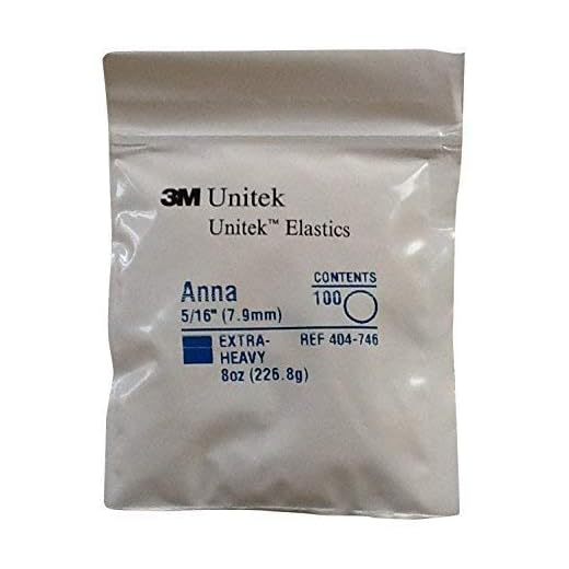 3M Unitek Elásticos de Ortodoncia, Extra-Fuerte, 5/16 (7,9 mm) Anna