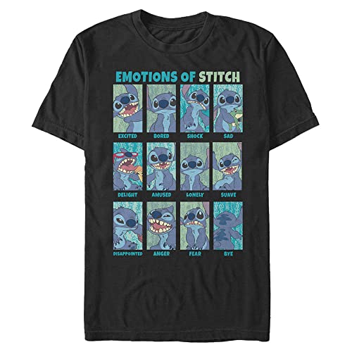T-shirt Stitch Disney noir 4XL tall fini les hauts trop courts