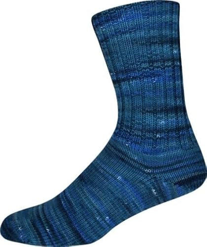 ONline Supersocke Sort. 390 Merino Extrafein Color 100g 3206 - Blautöne