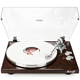Record Player Turntable for Vinyl Record Wireless Output Aluminium Platter Belt-Drive LP Turn Table 2 Speed Phono RCA Line Out AT-3600L MM Cartridge Audio Sound USB Digital to PC Vinyl Recording Black