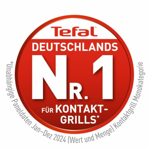 Tefal OptiGrill+ Kontaktgrill, 6 Programme, Garstufenanzeige, abnehmbare Platten, manueller Modus… – Ansicht 2